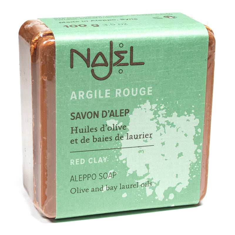 Aleppo rode klei zeep - 100 g