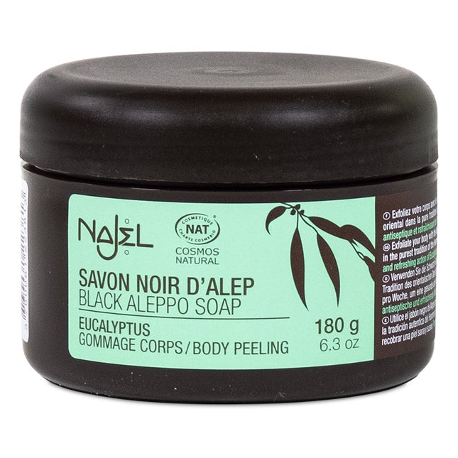 Aleppo Schwarze Peeling-Seife Eukalyptus