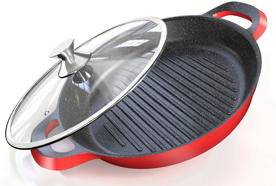 Non-stick gegoten aluminium Grillpan 32 cm