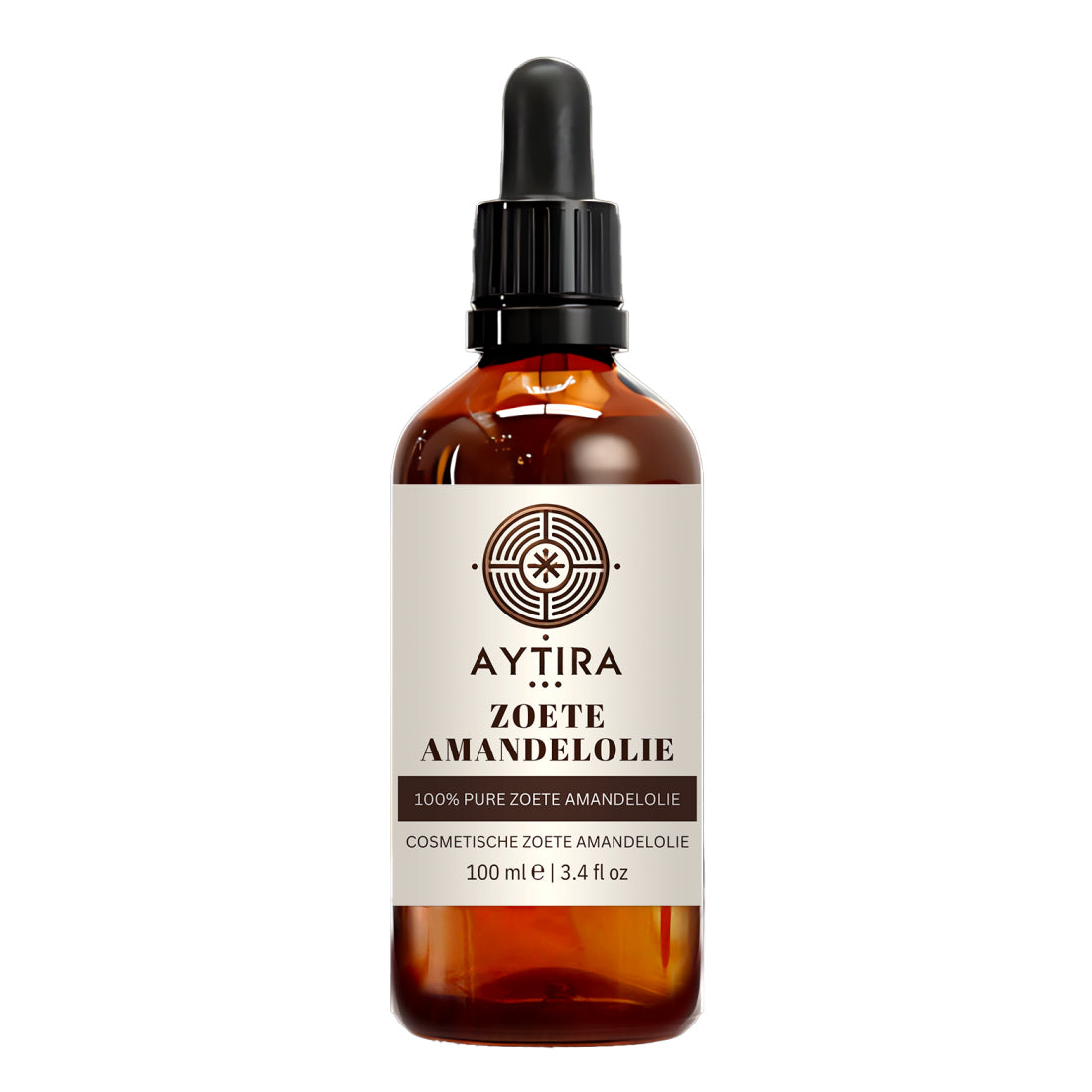 Aytira zoete amandelolie 100 ml – koudgeperste olie voor huid en haar
