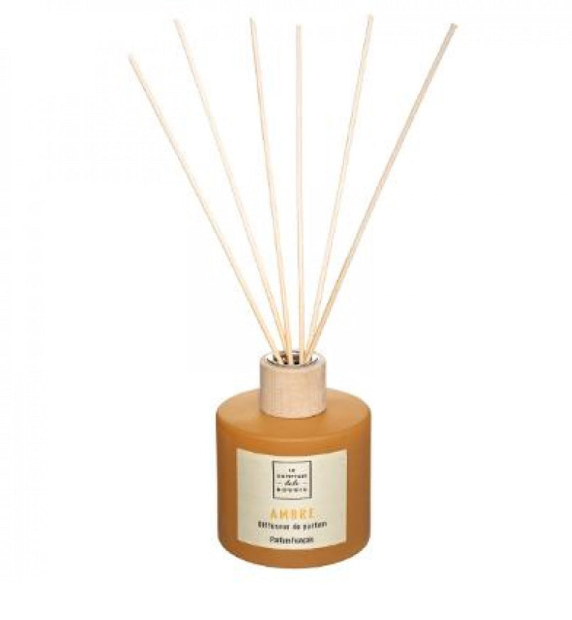 Diffuseur de parfum ambre 200 ml avec 6 bâtonnets