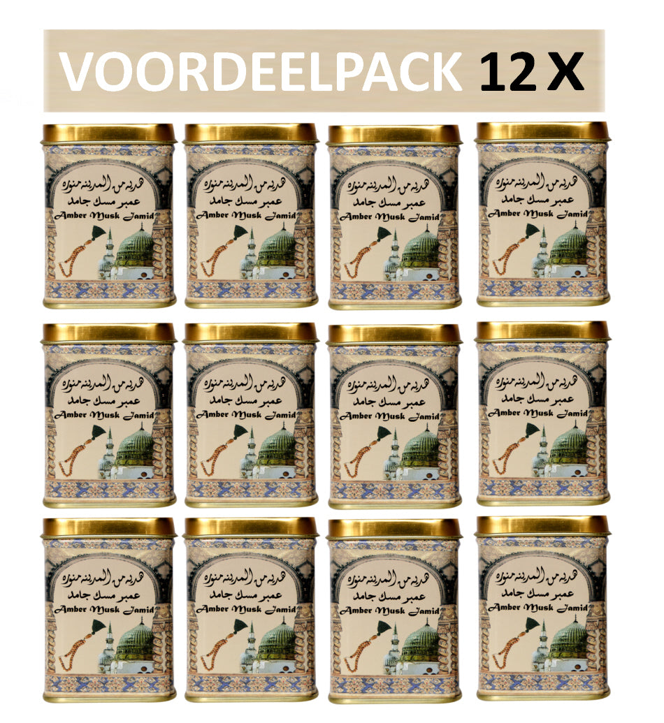 Hemani Amber Musk Jamid Duftblöcke Vorteilspack 12 Stk