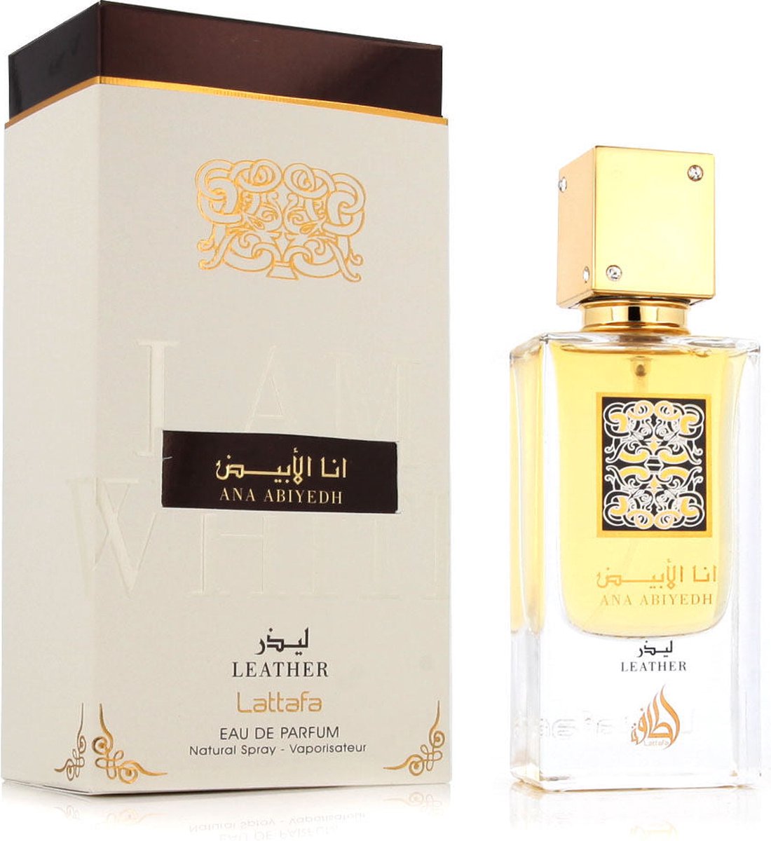 Lattafa Ana Abiyedh Leather eau de parfum – unisex, 60 ml