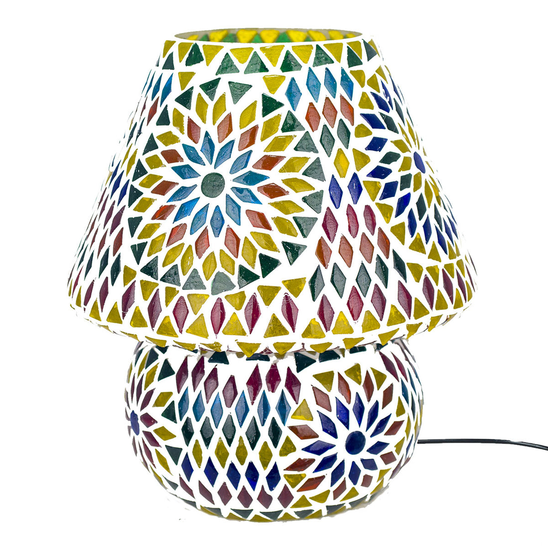 Arabische mozaïek Tafellamp | Marokkaanse Lamp, Veelkleurig