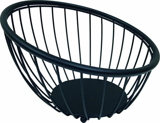 Artex Black Globe Obstschale - Ø 25 cm - Schwarz
