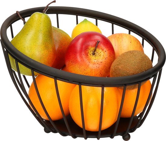 Artex Black Globe Obstschale - Ø 25 cm - Schwarz