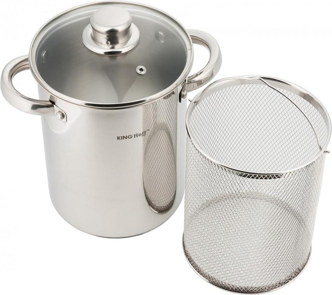 Kinghoff aspergepan RVS met deksel – voor alle warmtebronnen, ook inductie – foto 4