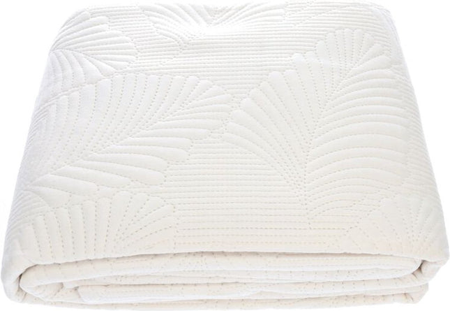 Atmosphera fluwelen sprei 240 x 260 cm – polyester met fluweelachtige textuur