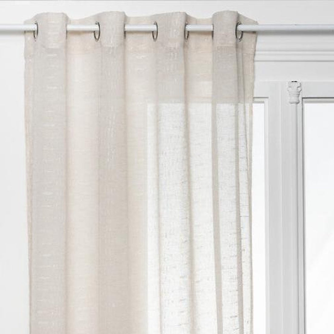 Atmosphera Fred Gordijn printed 140 x 240 cm - Ready-made with eyelets - Beige