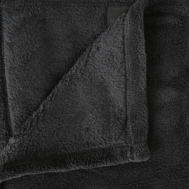 Atmosphera Large Fleece Sofa Throw / Fleece Blanket - Anthracite - 180 x 230 cm