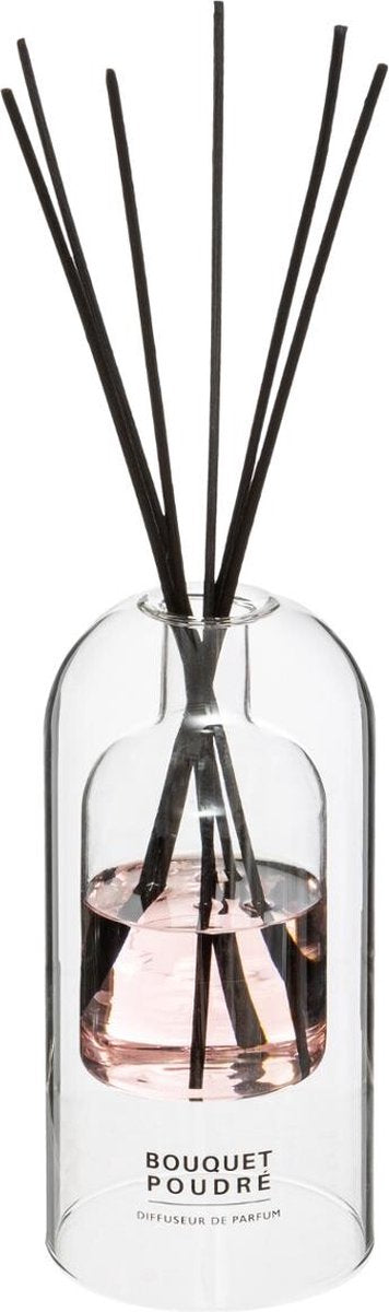 Geurverspreider Ilan 150 ml glas Roze - Jasmijn - Witte Musk