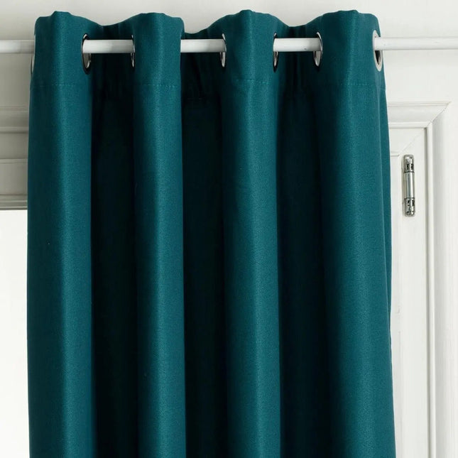 Atmosphera Isa isolatiegordijn eendenblauw – 8 oogjes, 140 x 260 cm – foto 2
