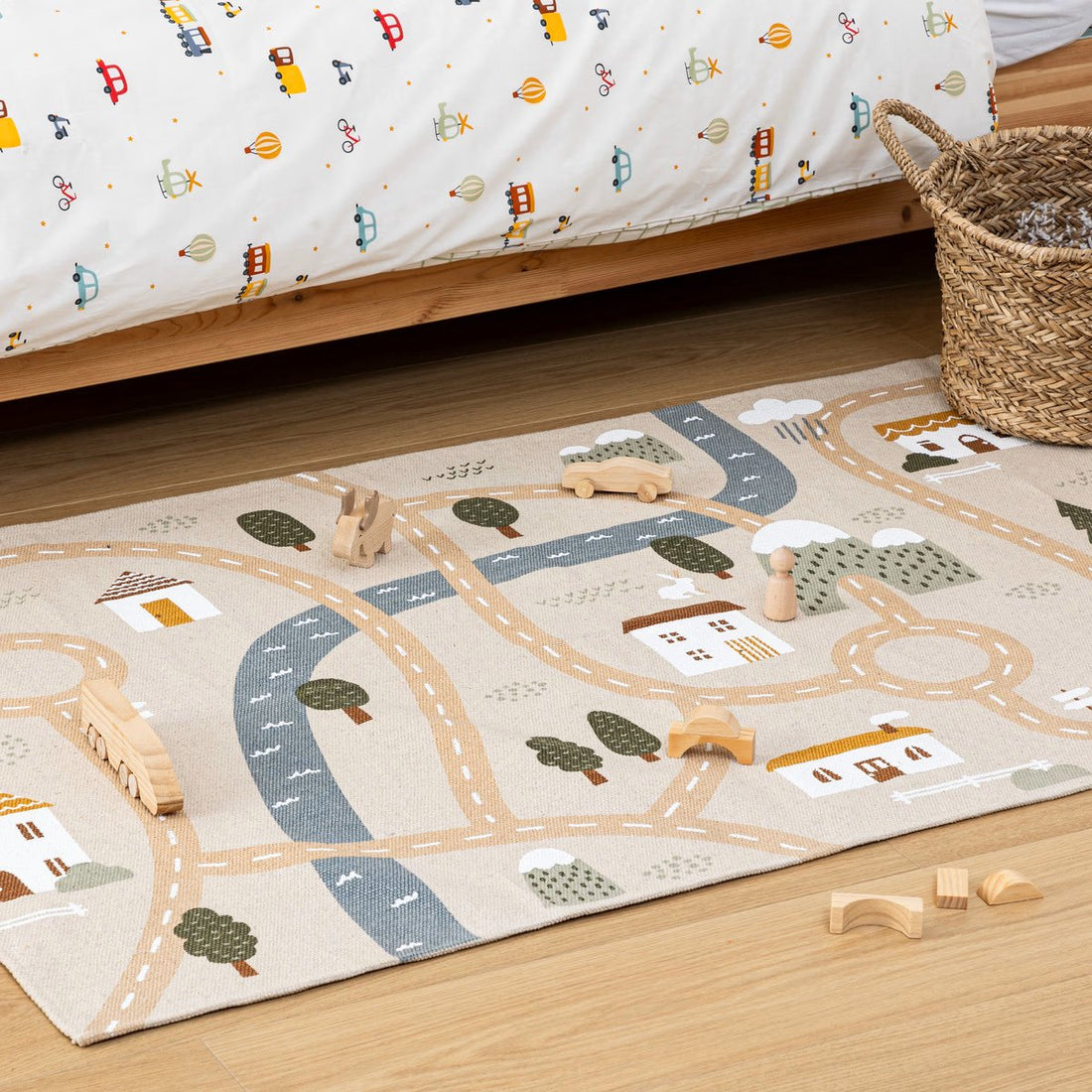 Atmosphera Kids vloerkleed Niels – speelkleed met wegen, 100 x 150 cm – foto 2