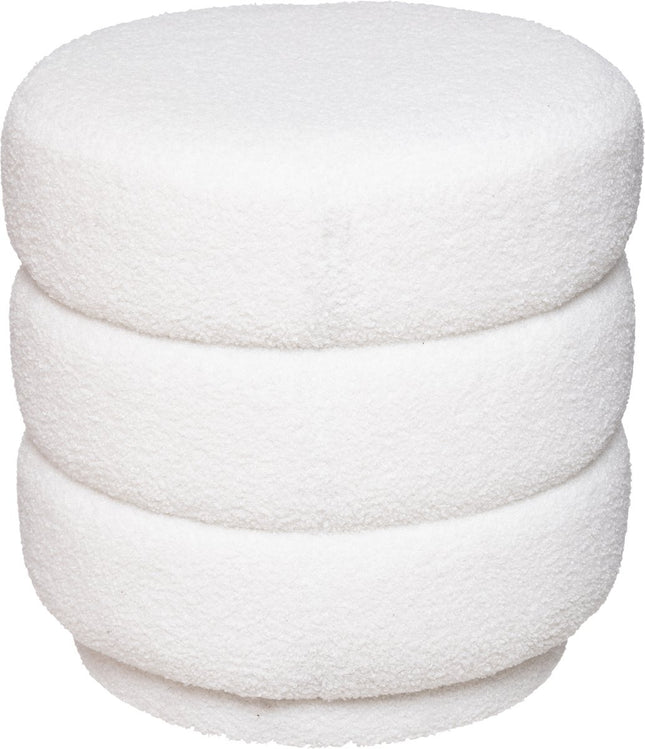 Atmosphera velvet poef Sinan – fluwelen voetsteun, D40 x H40 cm – foto 2