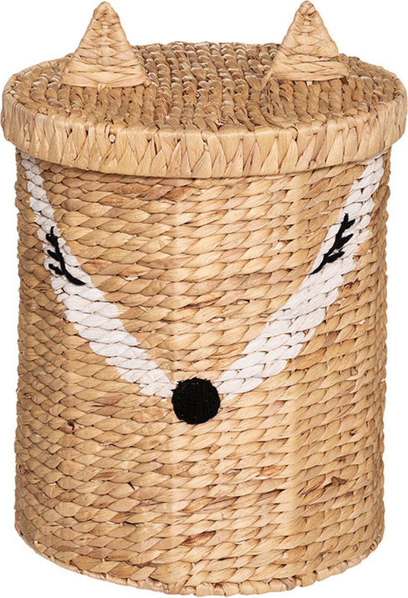 Atmosphera speelgoedmand met deksel – opbergmand kinderkamer, Ø 37 x 50 cm