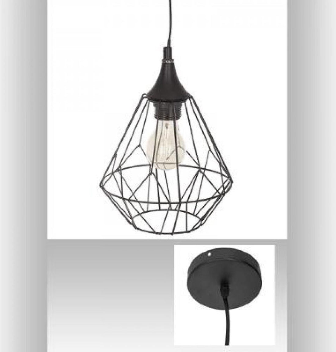 Atmosphera Deckenleuchte – Ø 19 x 24 cm – 40 W – Schwarz