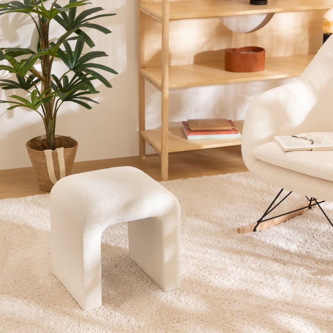 Pouf Atmosphera Sevi - Bouclé