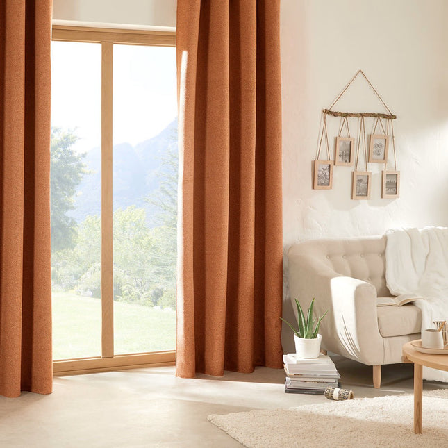 Atmosphera Soana verduisterend en isolerend gordijn – terracotta, 140 x 260 cm