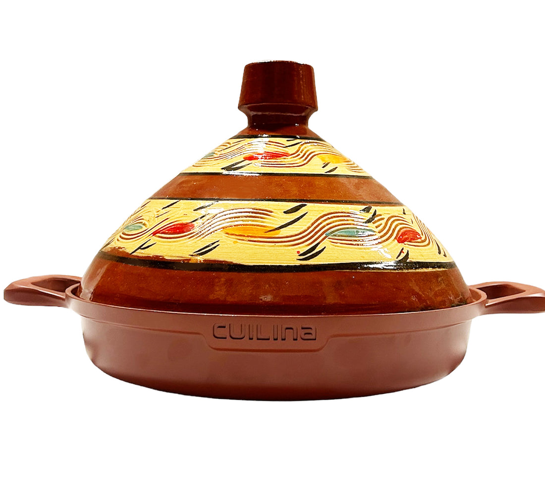 Cuilina | Ourika Tagine Ø30cm - Handmade ceramic lid - Non-stick - Suitable for all stovetops