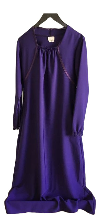 Abaya met elastische mouwen en hals – maat XS, in drie kleuren