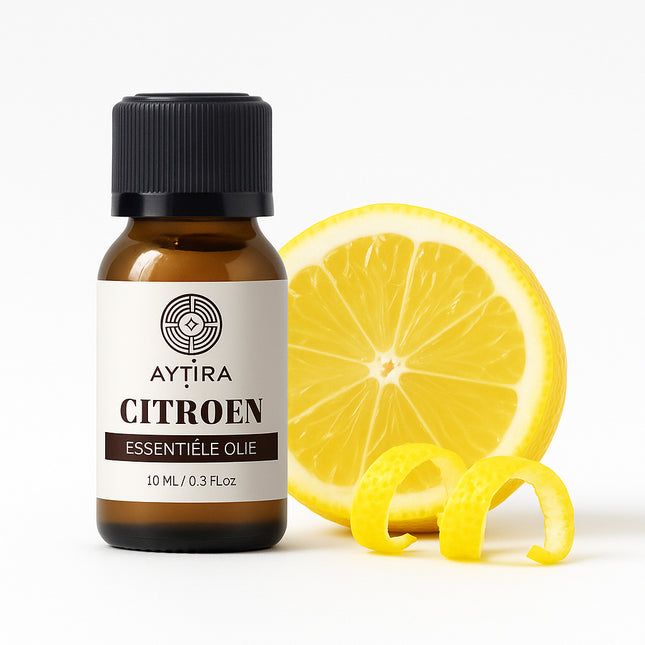 Aytira citroen essentiële olie – 100% puur en koudgeperst, 10 ml