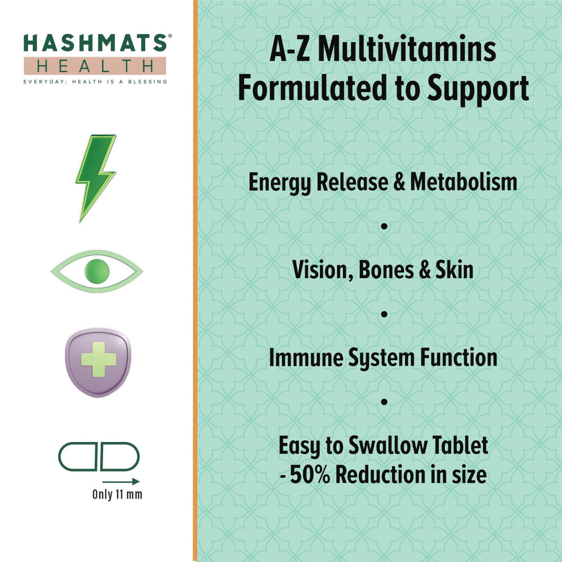 Halal zertifizierte A-Z Multivitamine 30 - mit 33 Bio-Elementen von HASHMATS®
