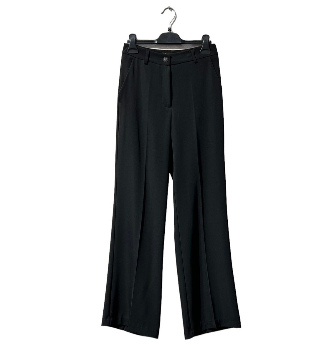 Wide leg broek lang voor dames – soepel vallende stof met elastaan – foto 8