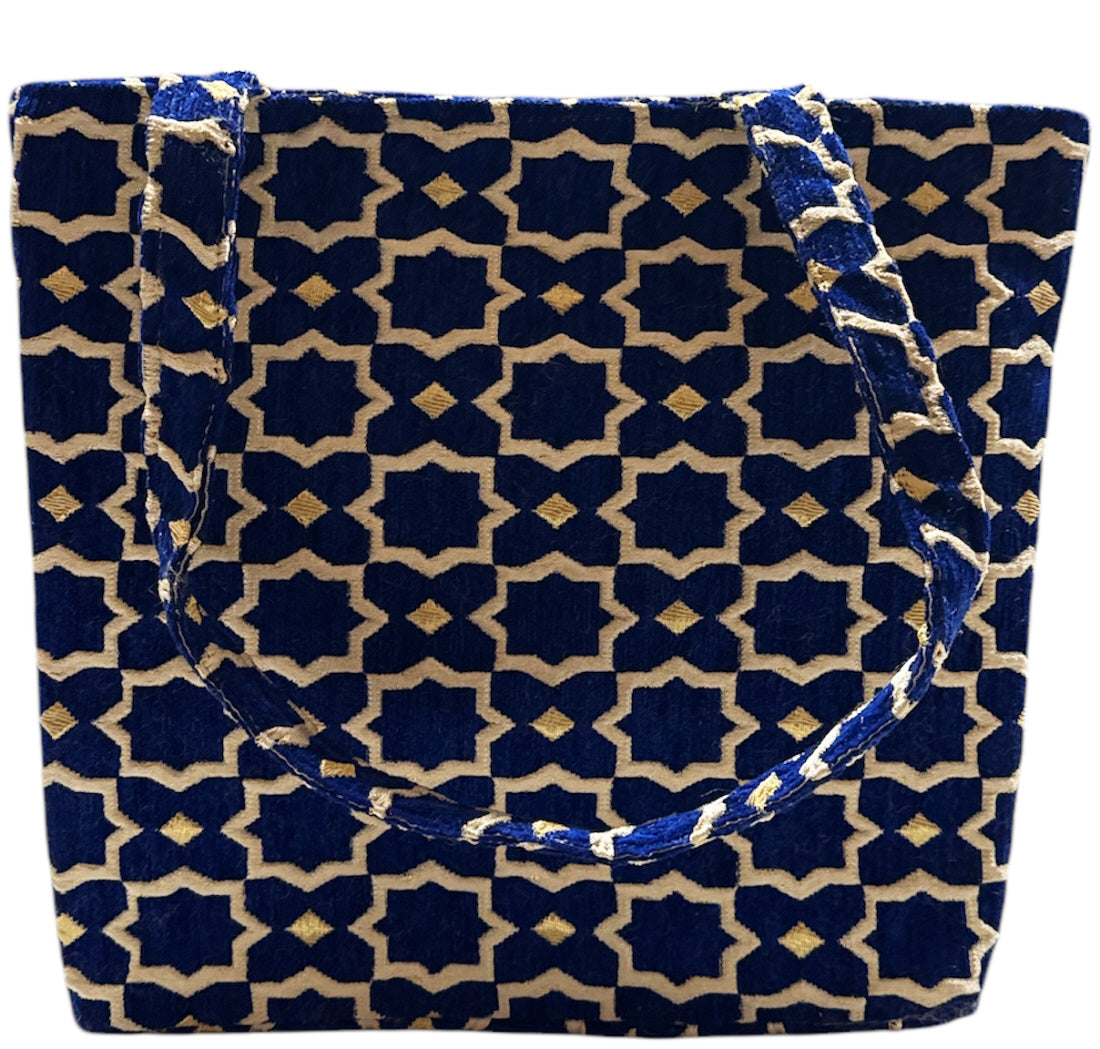Marokkaanse zellige shopper – handgemaakte schoudertas, 30 x 35 cm – foto 2