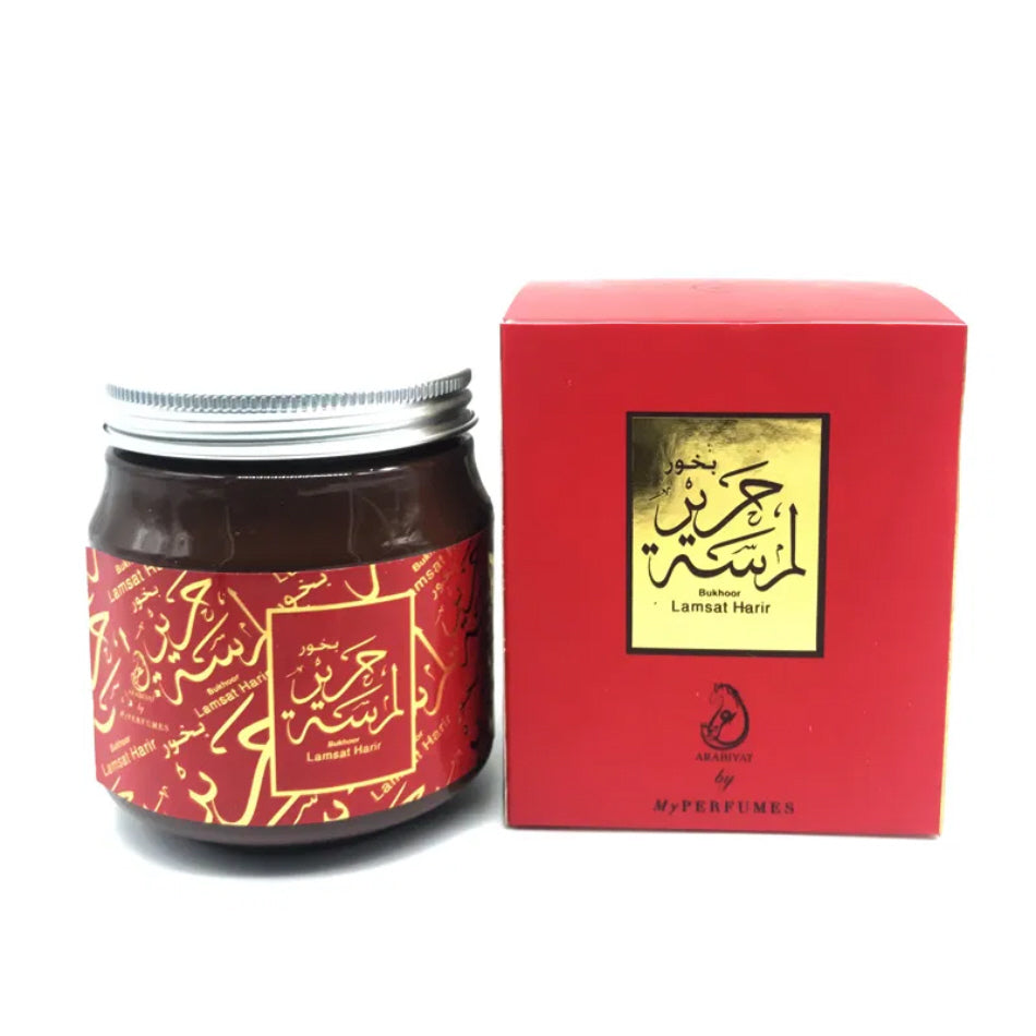 Bakhoor Lamsat Harir – houtsnippers met pittige oosterse geur, 70 gram