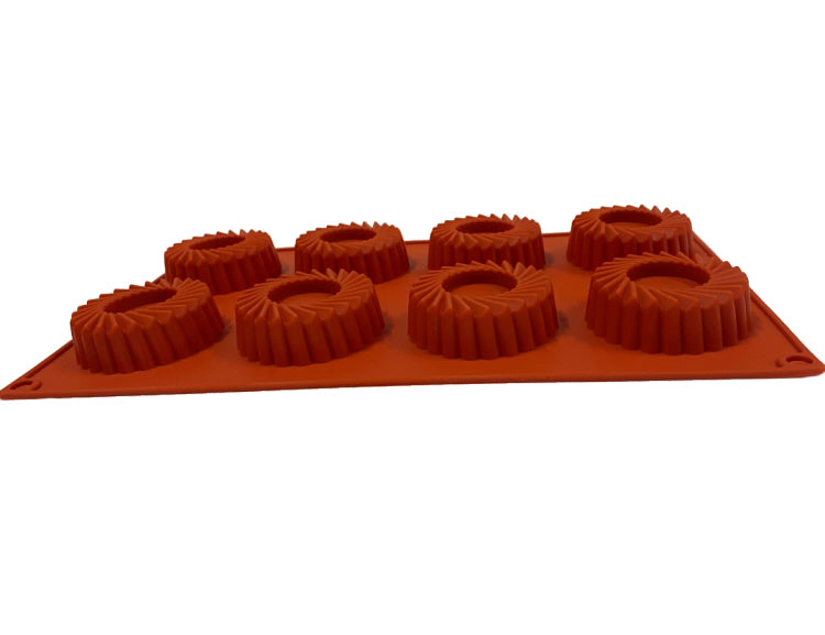 Moule de cuisson en silicone avec 8 empreintes