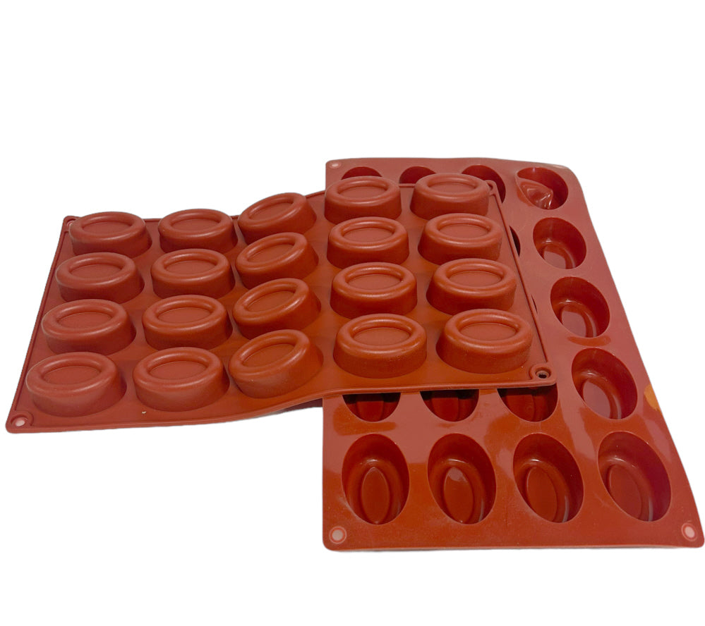 Moule de cuisson en silicone - moule 20 mini formes ovales