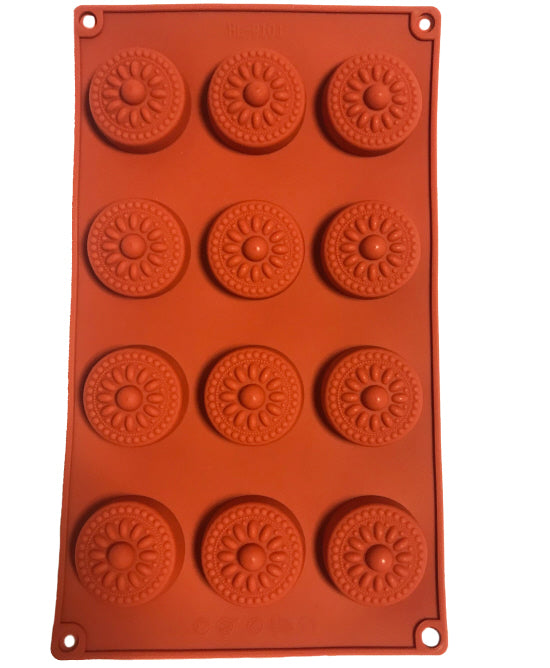 Silikon-Mini-Backform rund