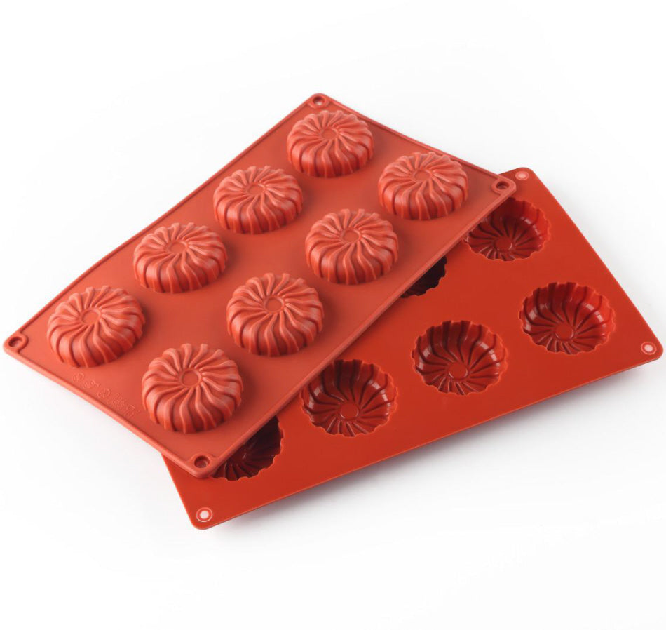 Siliconen bakvorm - Bakmal 8 vormen