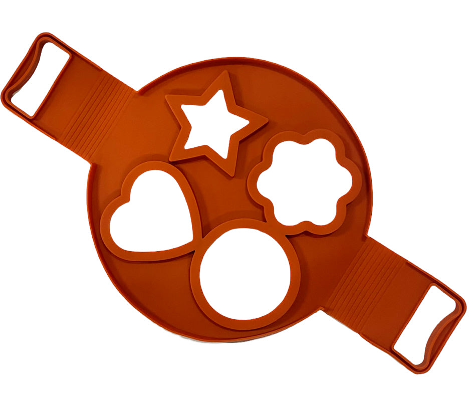Silikonbackform Flipper – Ei Pfannkuchen – 4 Fächer