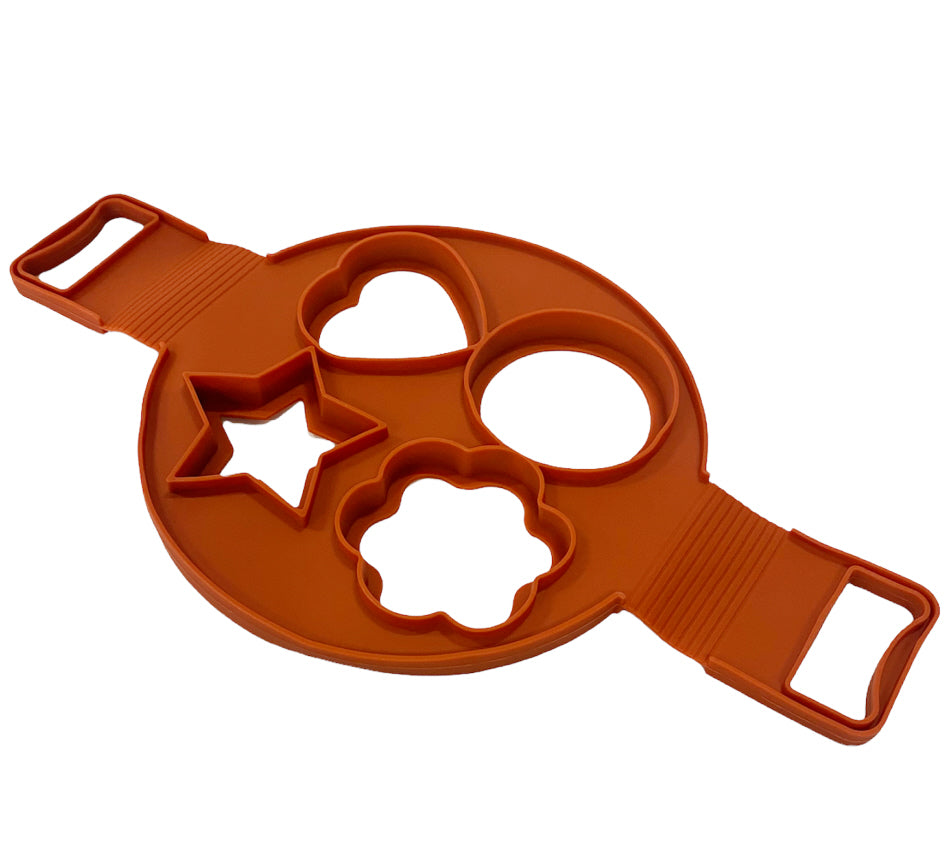 Silikonbackform Flipper – Ei Pfannkuchen – 4 Fächer