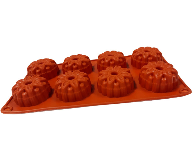 Moule à Gâteau en Silicone Fleur 8 Cavités