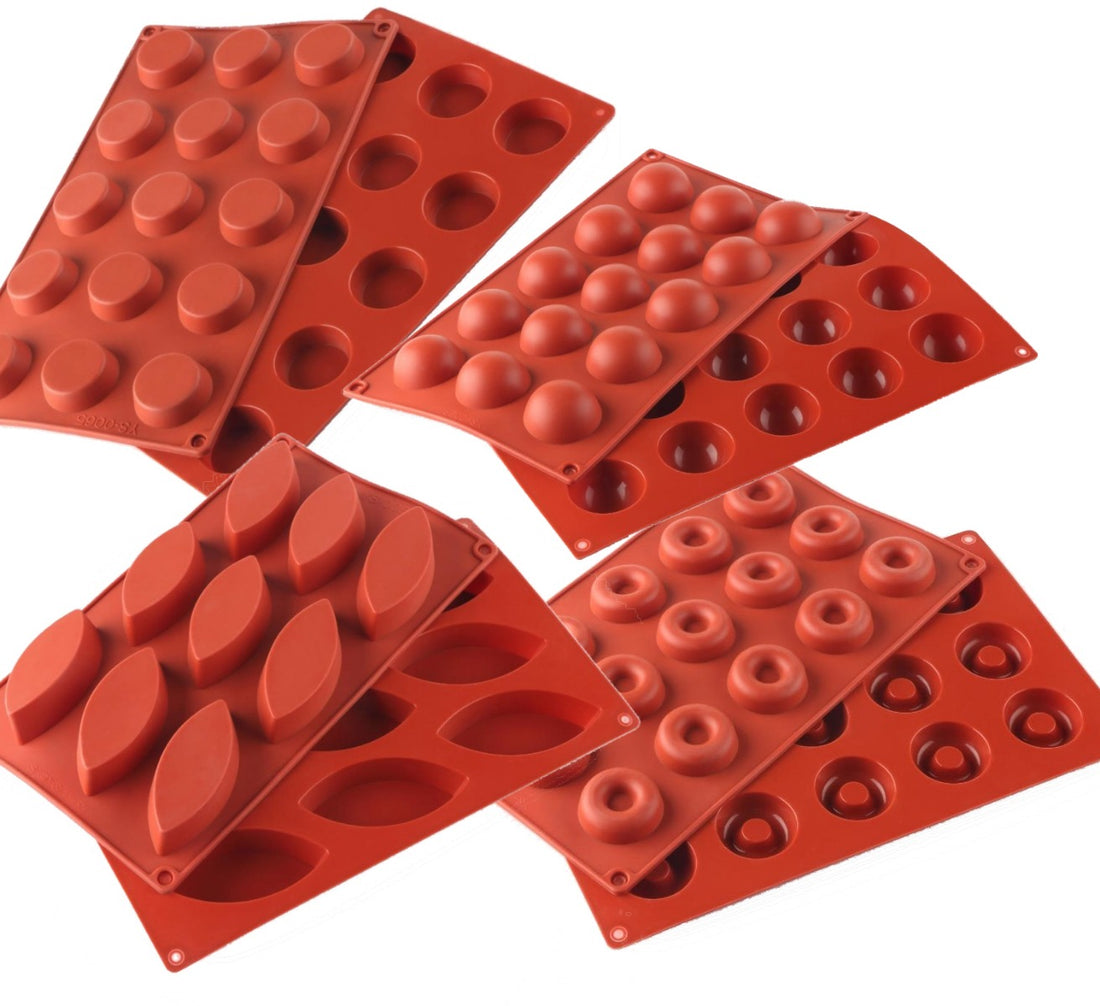 Antihaft-Silikonbackformen Set 4-teilig