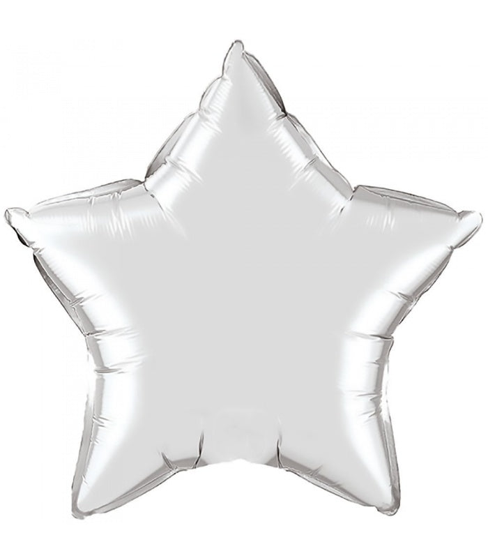 Ballon Ster Zilver Groot