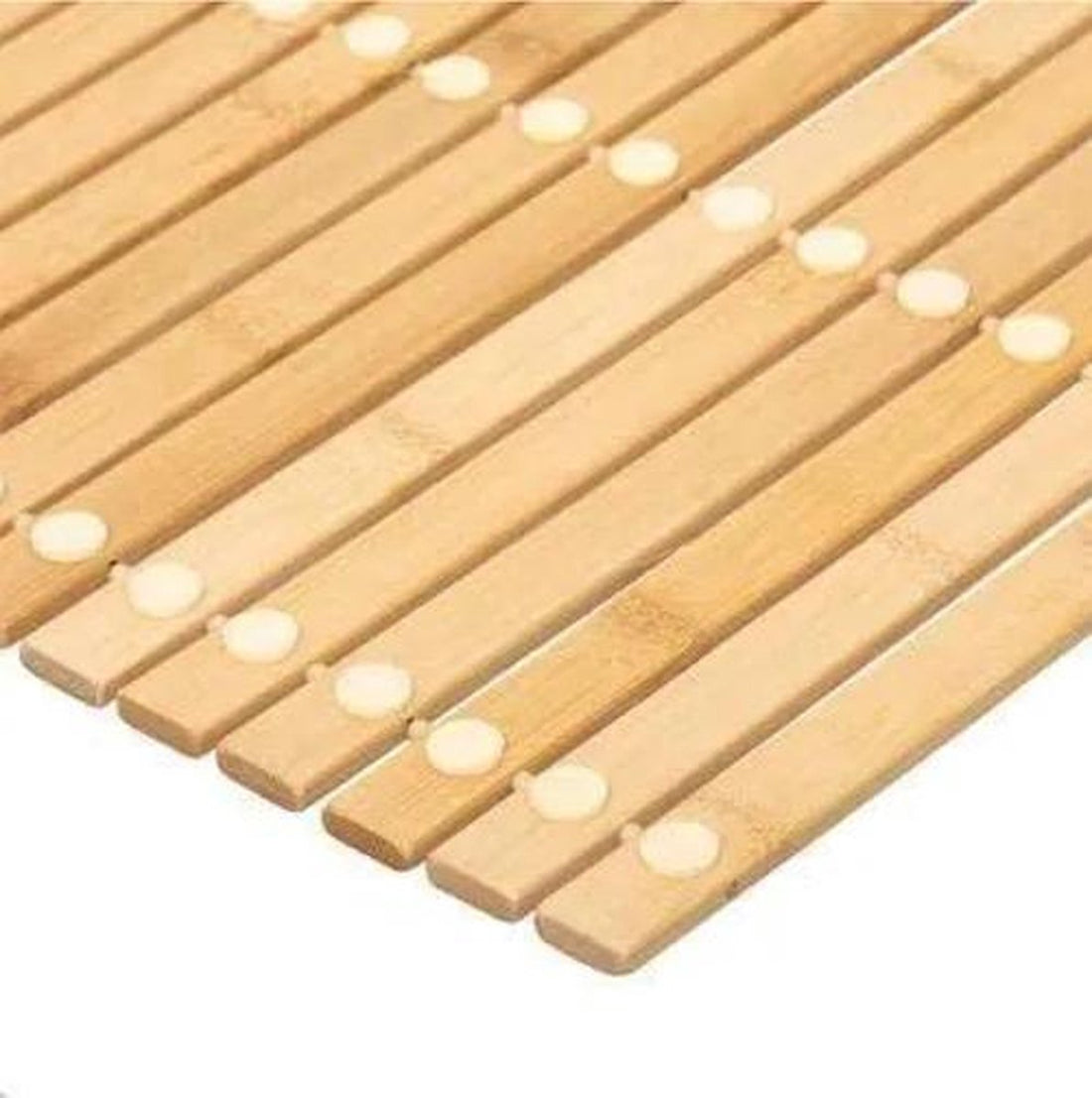 Bambus-Badematte mit Lamellen | Bambusmatte Natur 60 x 40 cm