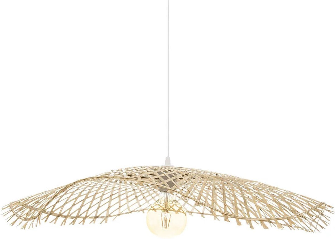 Bamboo Pendant Lamp - Atmosphera - Natural Light - Halogen and LED