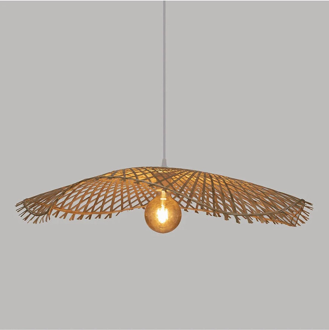 Bamboo Pendant Lamp - Atmosphera - Natural Light - Halogen and LED