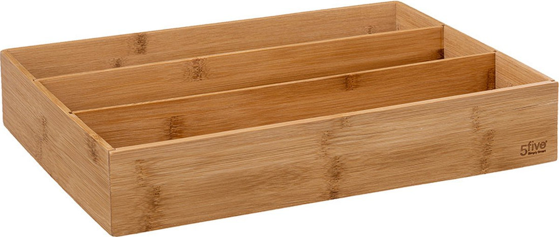 5Five bamboe keukengereihouder voor de keukenlade – 28 x 38 x 7 cm – foto 2
