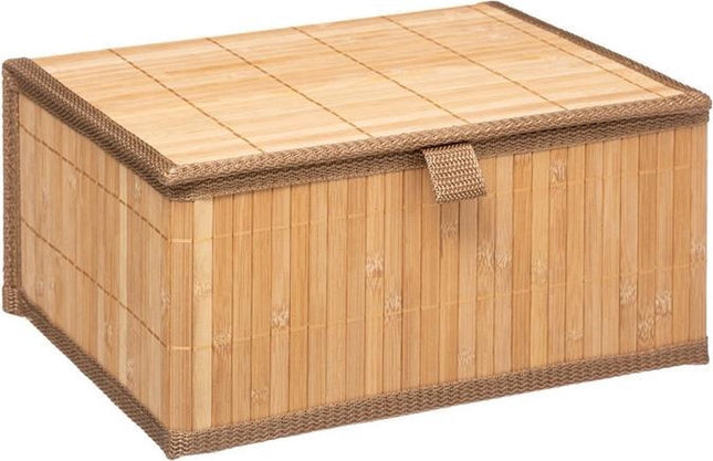 5Five bamboe opbergdozen met deksel – set van 3, bruin – foto 2