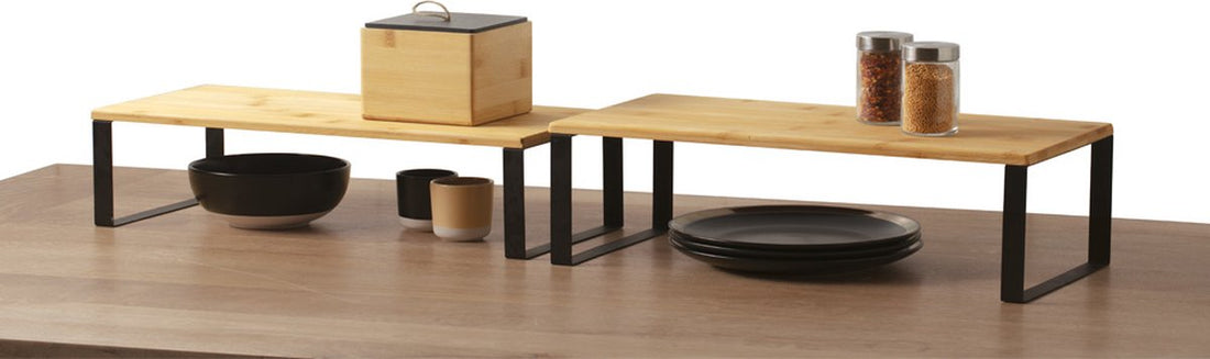Bamboo kitchen cabinet shelf - Blackwood