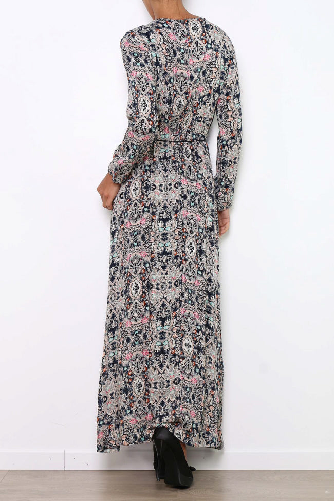 Robe longue imprimée