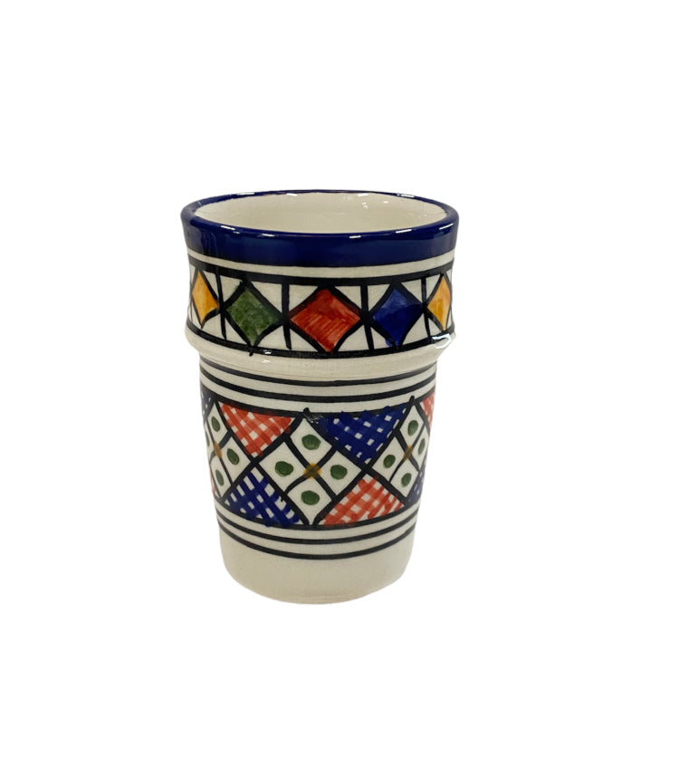 Multicolor Fes pottery mug