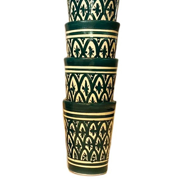 Moroccan pottery cups Safi