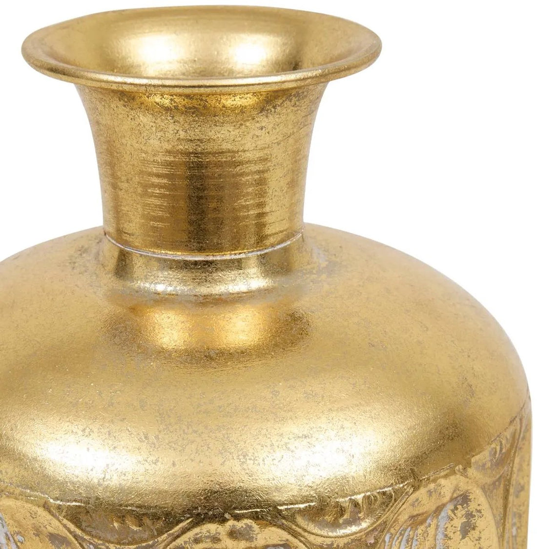 Belli Atmosphera Vase - Gold - Cast Iron Flower Vase H41 cm - Decorative Ornamental Pot - Nostalgic Design - Elegant Vase - 1.1 KG