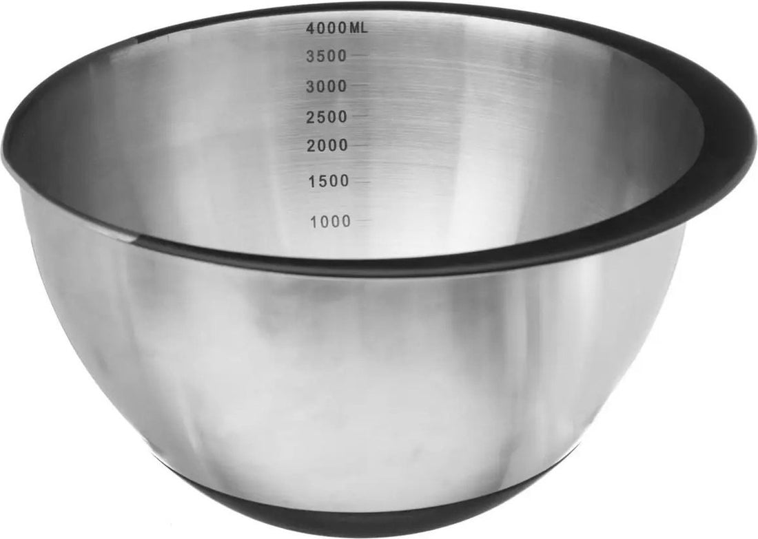 Beslagkom/mengkom RVS met antislip - 4,2L