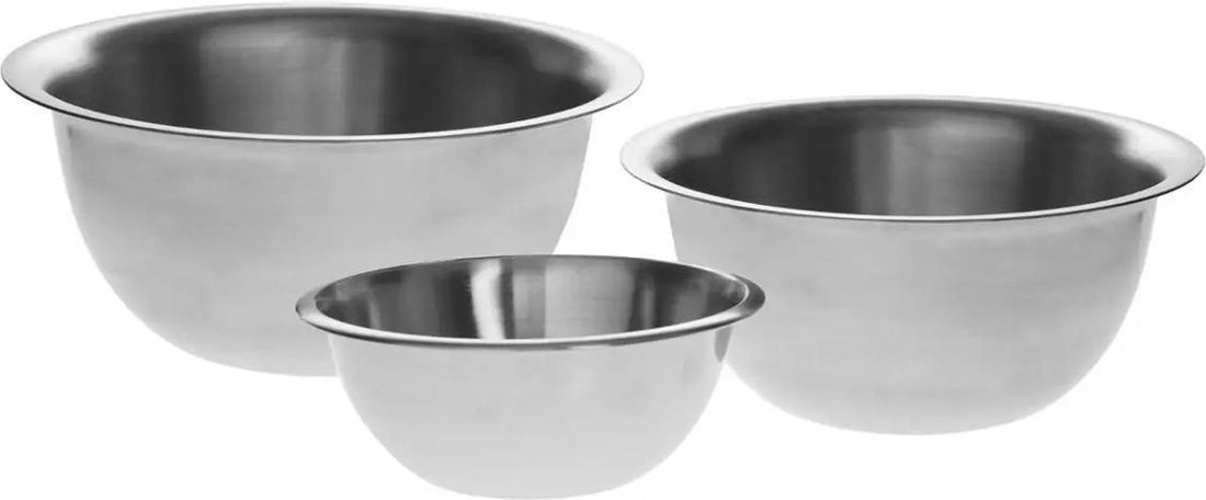 Secret de Gourmet mengkommen set RVS, 3 stuks – beslagkommen met antislip